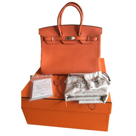 sac hermes birkin orange|sac birkin hermes prix neuf.